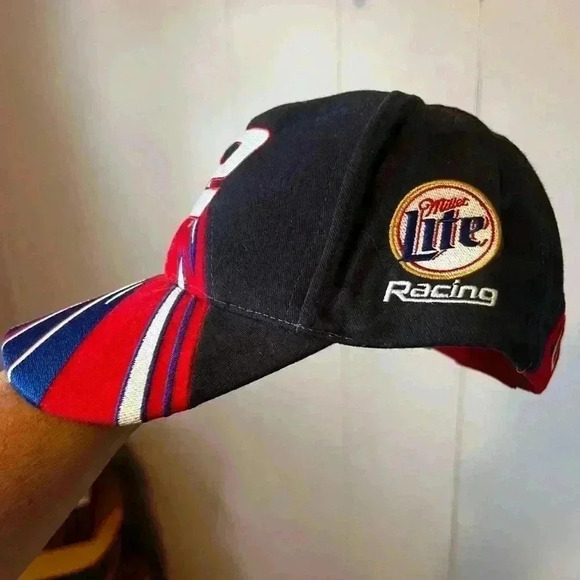 Miller Lite Racing Rusty Wallace Hat Vintage 1990s - Picture 2 of 5
